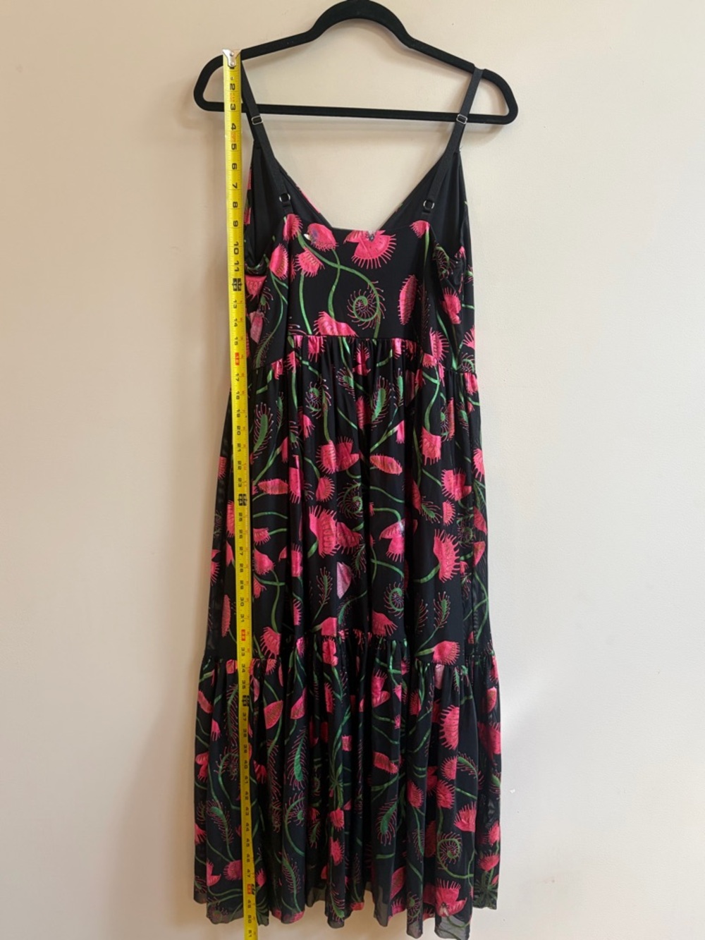Blackmilk Venus Fly Trap I Eat Flies Floral Bug Midi Midaxi Metallic Mesh Dress - Picture 9 of 12